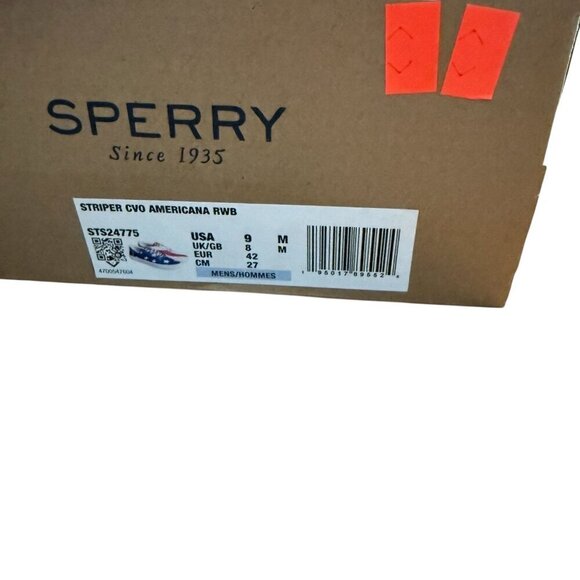 Sperry Mens American Flag Print Canvas Sneakers mens size 9 patriotic - Picture 12 of 12